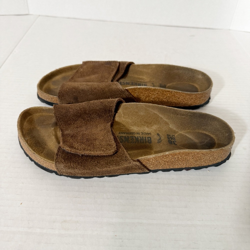 Birkenstock Sylt 2.0 Womens Brown Suede Slide Sandals Size 38 L 7 Narrow - Picture 3 of 6